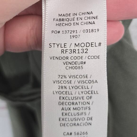 Splendid Helena Crop Jumpsuit Moss XL Moss Green Lagenlook Soft Lightweight NWT - Picture 8 of 16